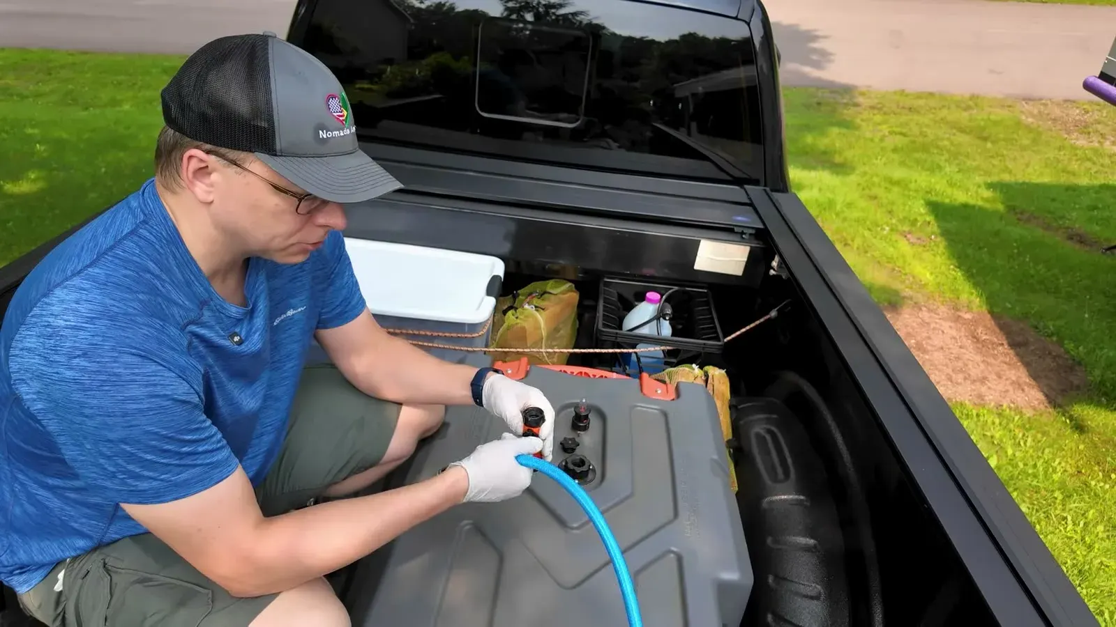 Camco Rhino 36-Gallon Tote Tank: Dumping Without Moving the Rig