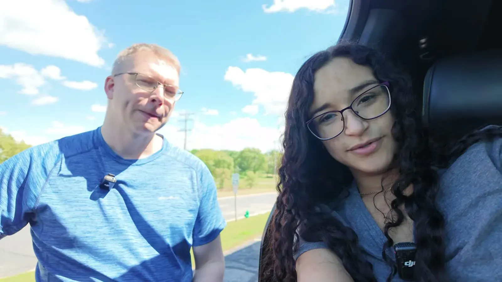 Nathan and Fabiola recapping the week outside the rig